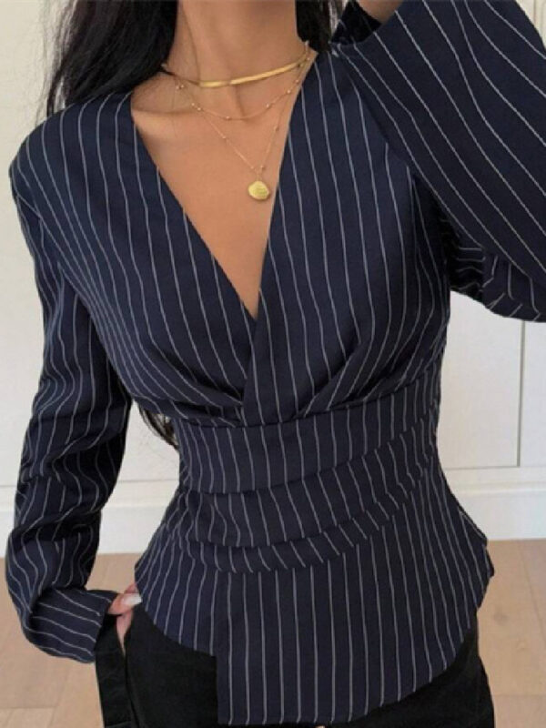 Contrast Stripe Knit Top