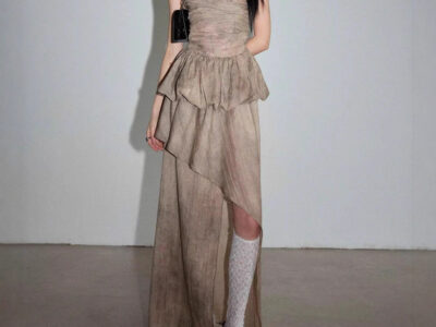 Irregular Camisole Top And Slit Midi Skirt Casual Summer Set