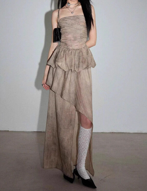 Camisole Top & Slit Midi Skirt Set