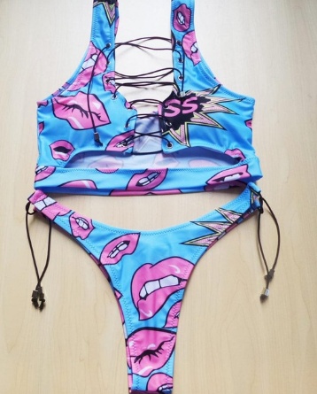 Pineapple Bikini for big boob Women Lace Up Swimwear Thong bikini set two pieces Swimsuit Bathing Suit female - Image 9