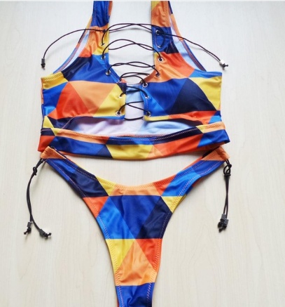 Pineapple Bikini for big boob Women Lace Up Swimwear Thong bikini set two pieces Swimsuit Bathing Suit female - Image 8