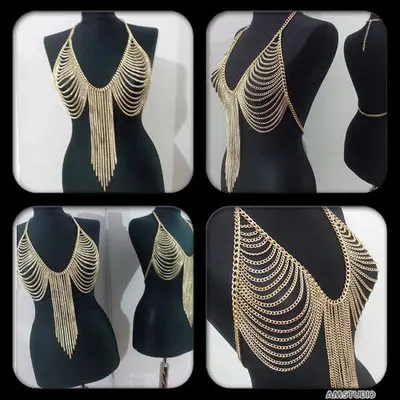Chest & Tassel Body Chain