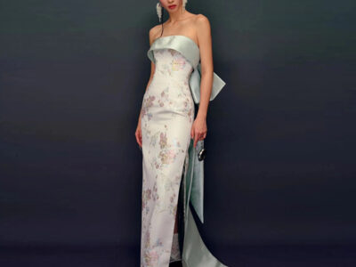 Chinese Style Morning Gowns Female Cheongsam Tube Top Toast Dress Bridal Gown