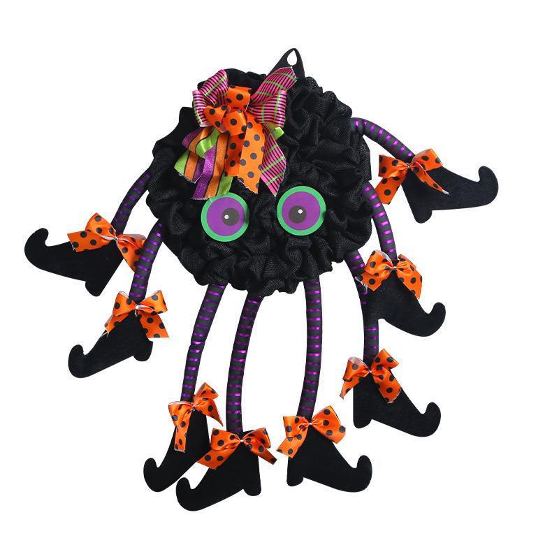 Halloween Giant Spider Door Wreath - Image 2