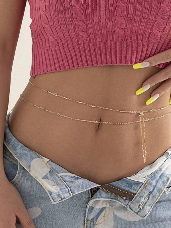 Double-Layer Tassel Body Chain