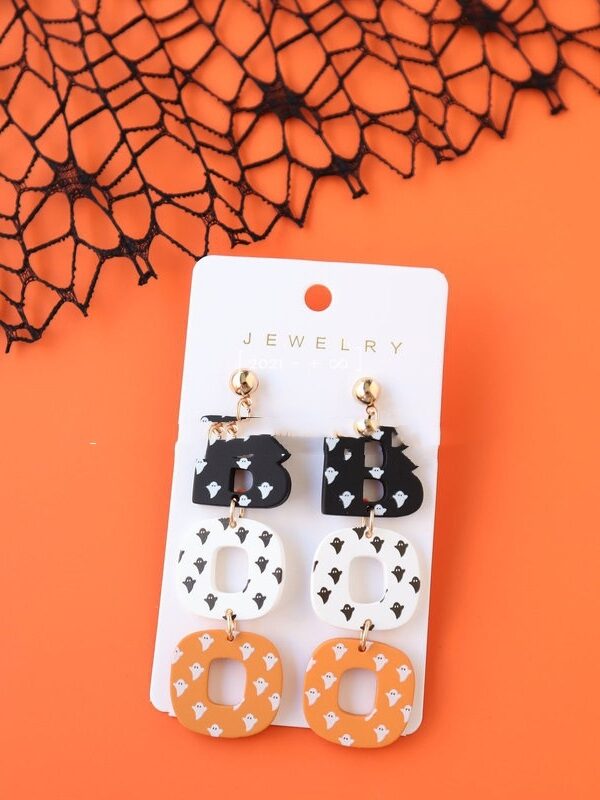 Halloween Polymer Clay Acrylic Earrings
