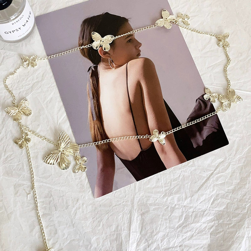 Gold Butterfly Waist Chain - Image 3
