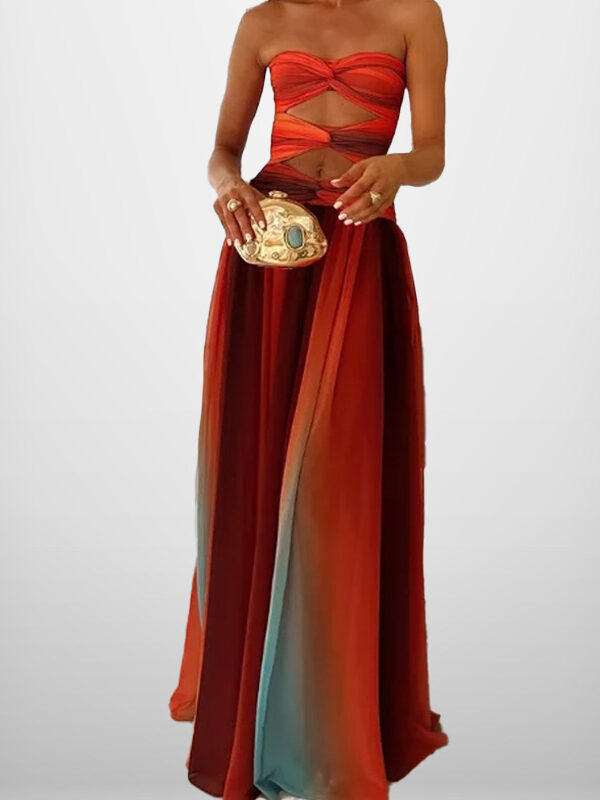Seamless Pleated Sleeveless High-Waist Dress