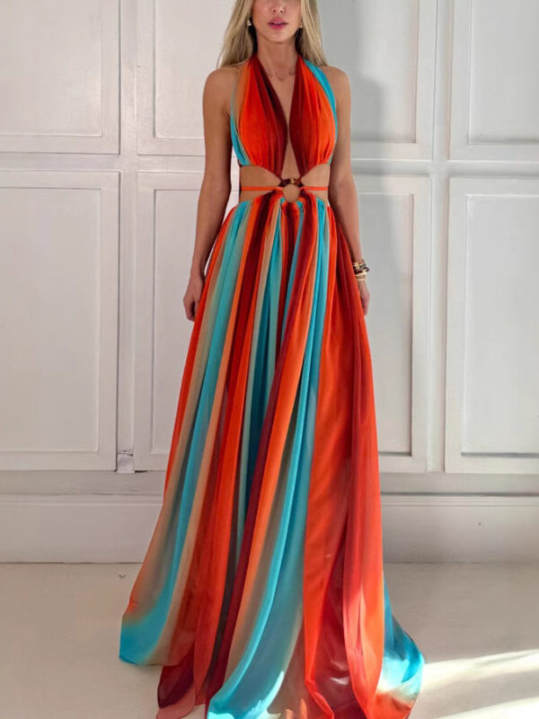 Vacation Beach Wrap Sleeveless Dress