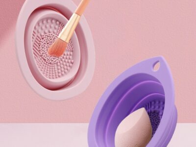 Folding Silicone Solid Color Beauty Tools Pad For Washing Brush