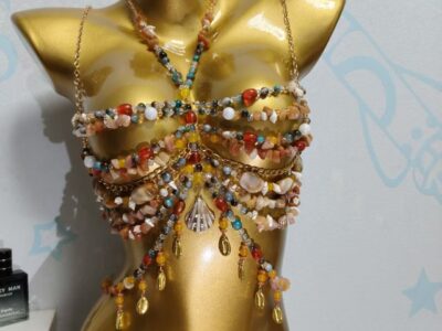 Womens Top Small Vest Body Chain