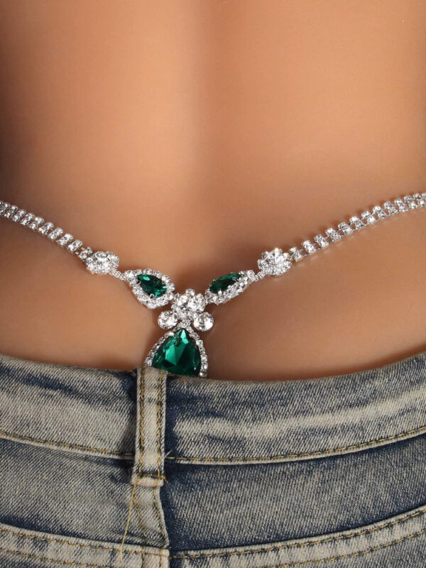 Crystal-Encrusted Body Chain