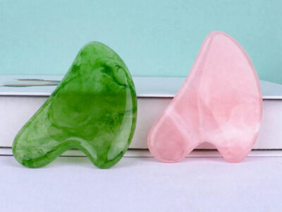 Facial Beauty Heart-Shaped Resin Gua Sha Massage Board